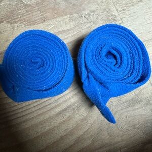 Blue horse full size fleece polo wraps pair equestrian